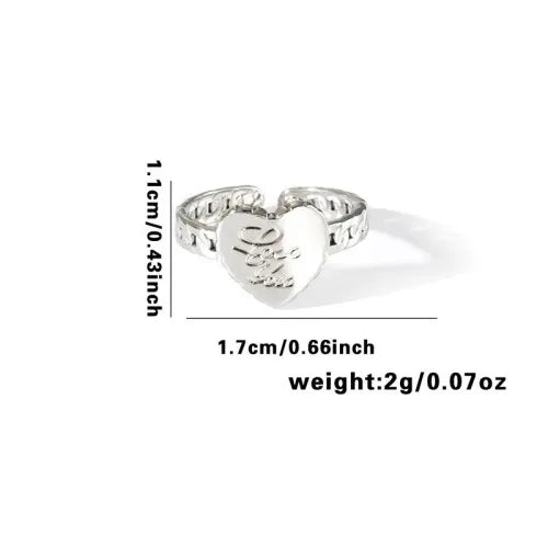 Titanium Steel Fish Tail Ring for Women