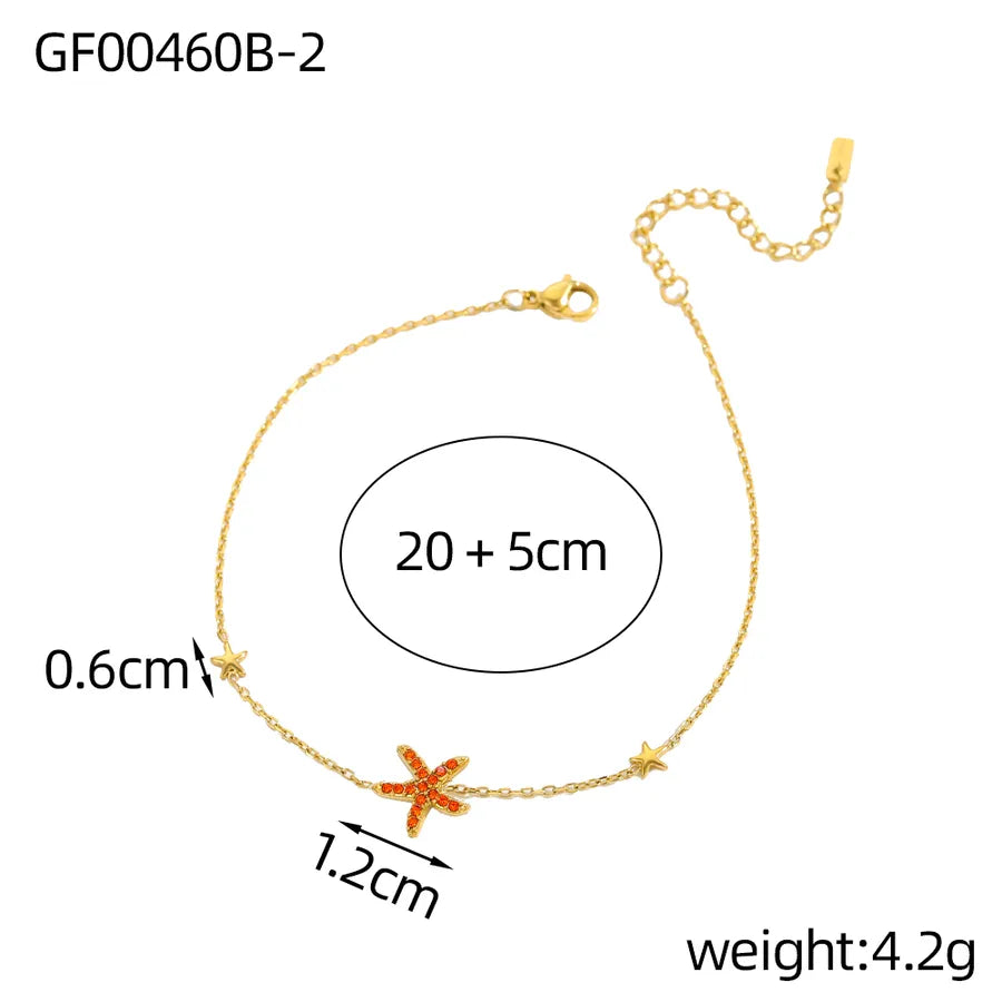 Elegant Gold Plated Titanium Steel Necklace GF00460B-2