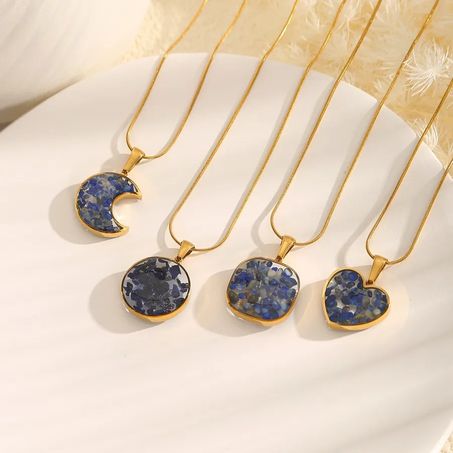 Geometric Stainless Steel Pendant Necklace