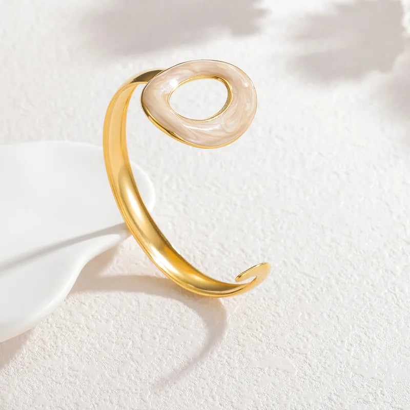 Adjustable Gold Geometric Cuff Bracelet