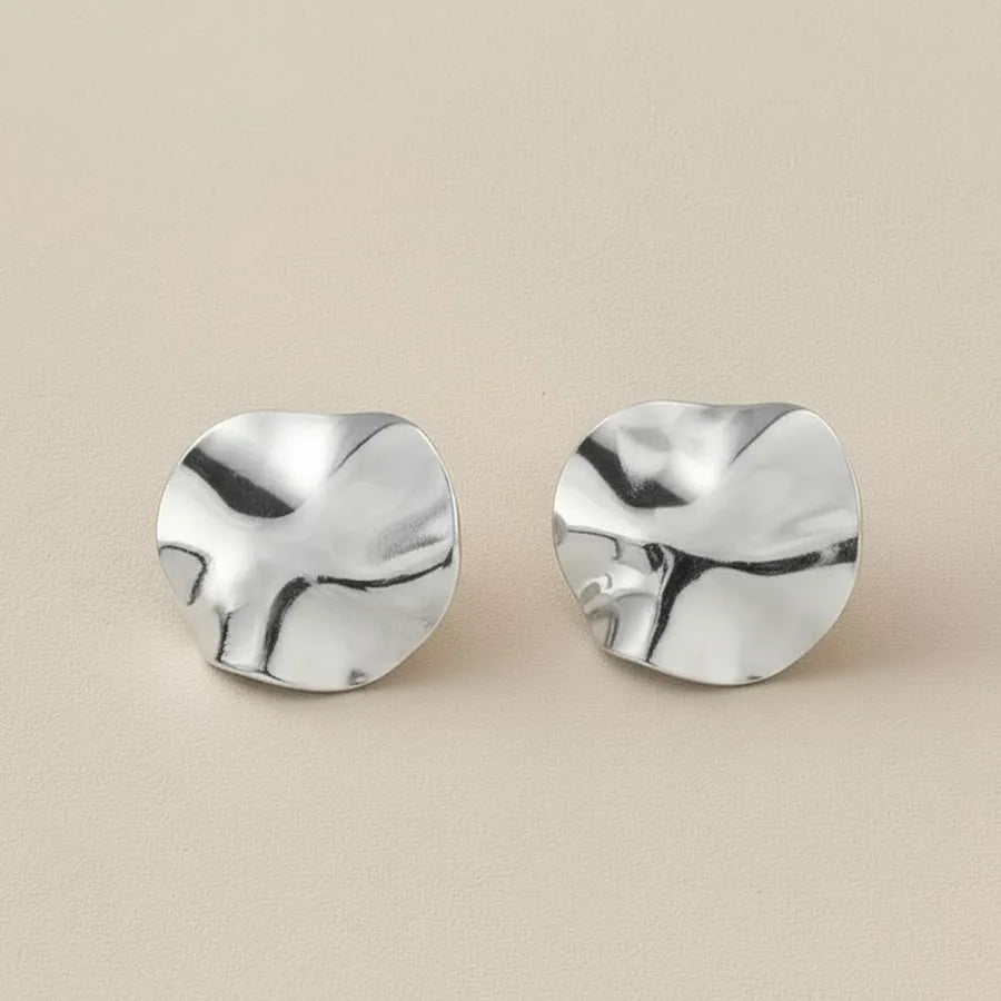 Gold Plated Stainless Steel Star & Moon Earrings Average Size Steel Color 005#