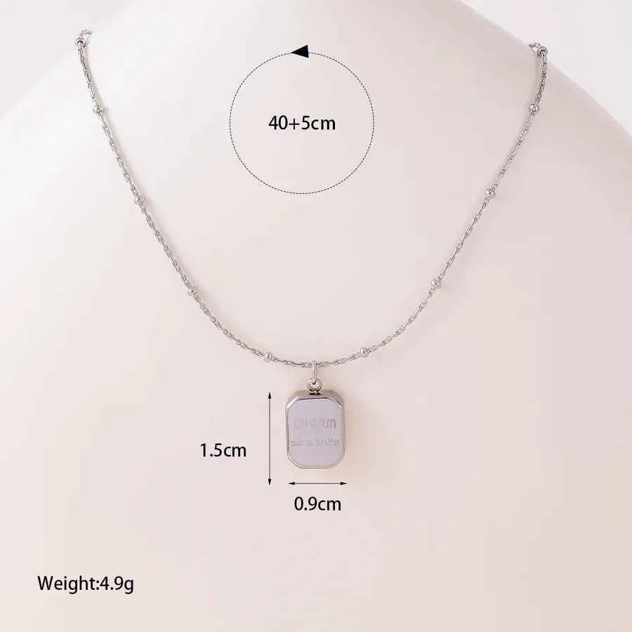 14K Gold Plated Stainless Steel Geometric Necklace