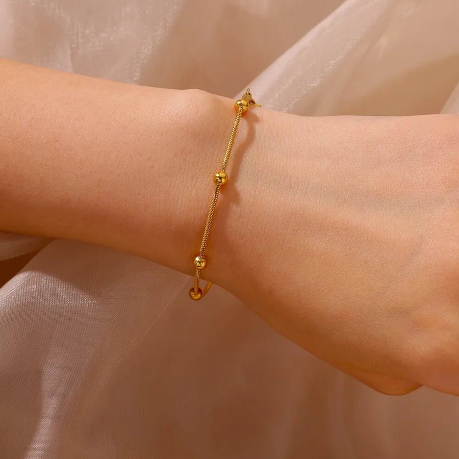 Gold Plated Figaro Chain Bracelet for Women