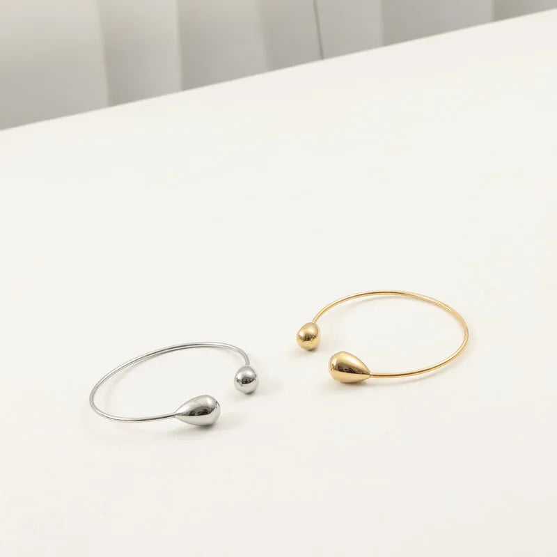 18K Gold Plated Water Drop Stainless Steel Bracelet