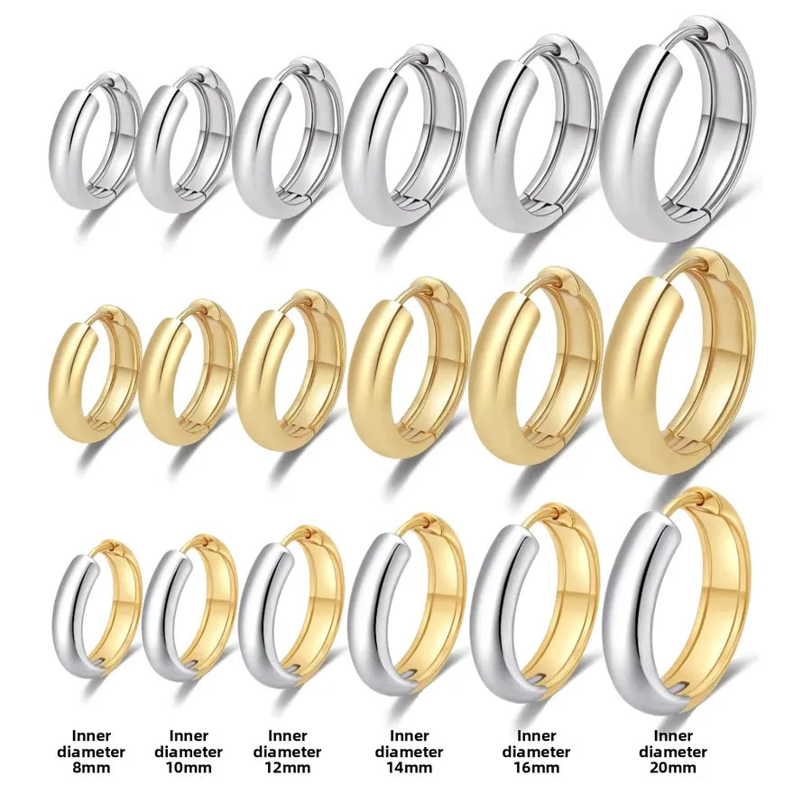 Luxury Titanium Steel Geometric Earrings