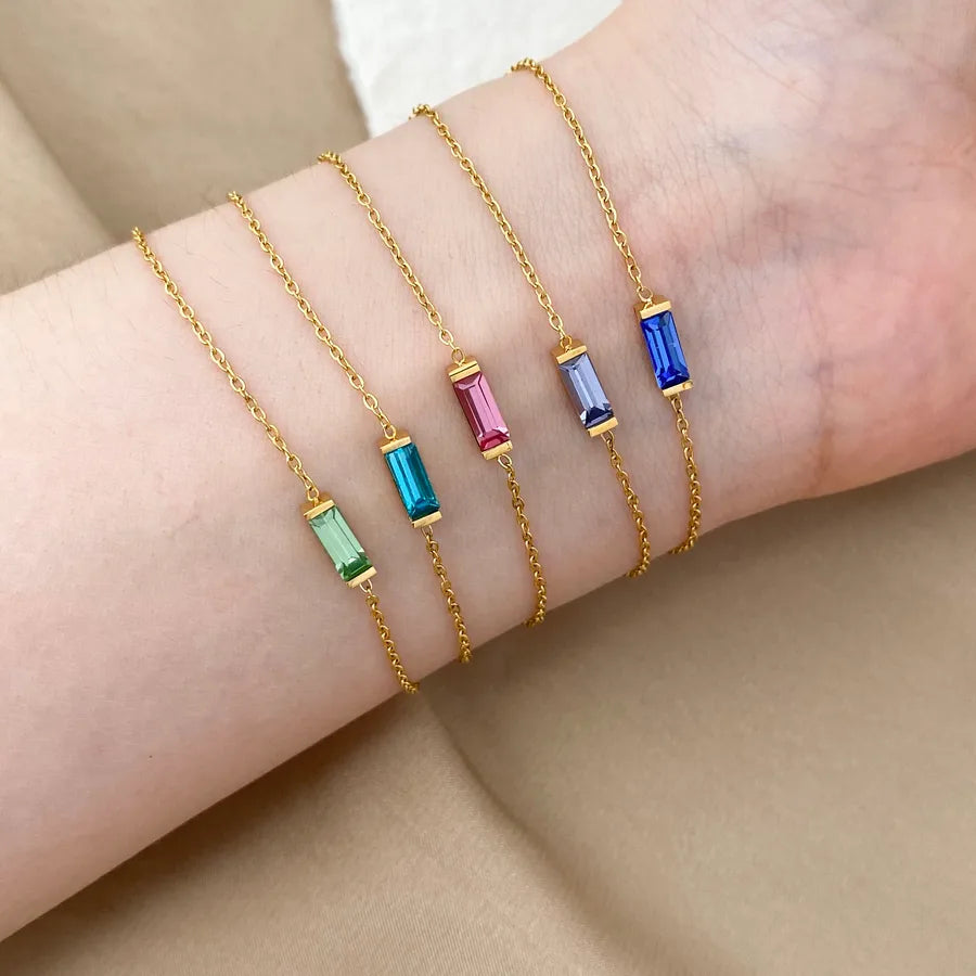 18K Gold Plated Geometric Titanium Necklace