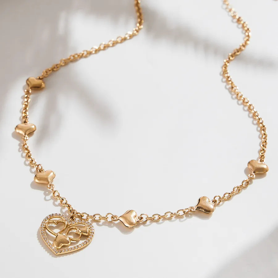 18K Gold PVD Geometric Stainless Steel Necklace