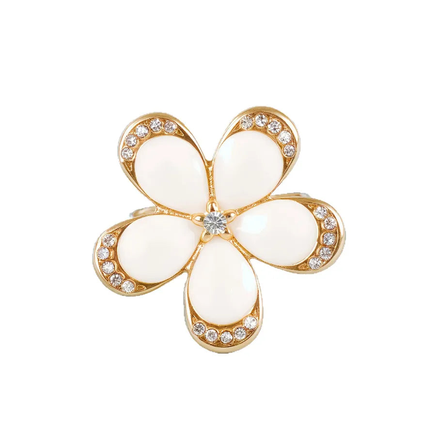 Floral Titanium Steel Ring for Women