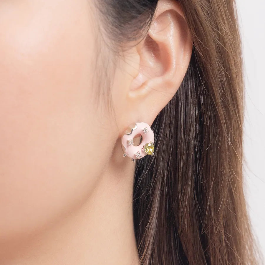 Cute Donut Ice Cream Drop Earrings