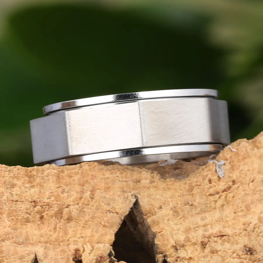 Titanium Steel Octagonal Spinner Ring