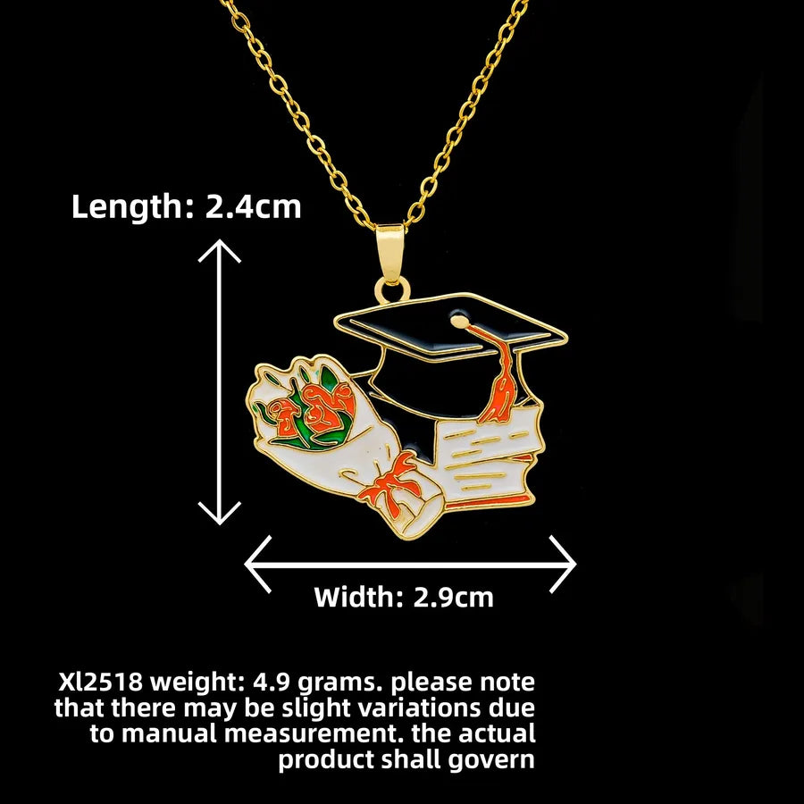 Butterfly & Whale Couple Pendant Necklace XL2518 Hat Flower Necklace Graduation Necklace Gold