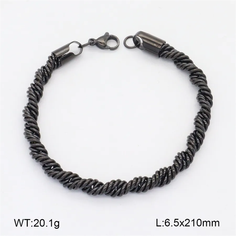 Unisex 18K Gold Plated Twisted Cable Bracelet