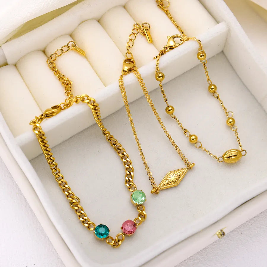 18K Gold Plated Geometric Titanium Steel Bracelet