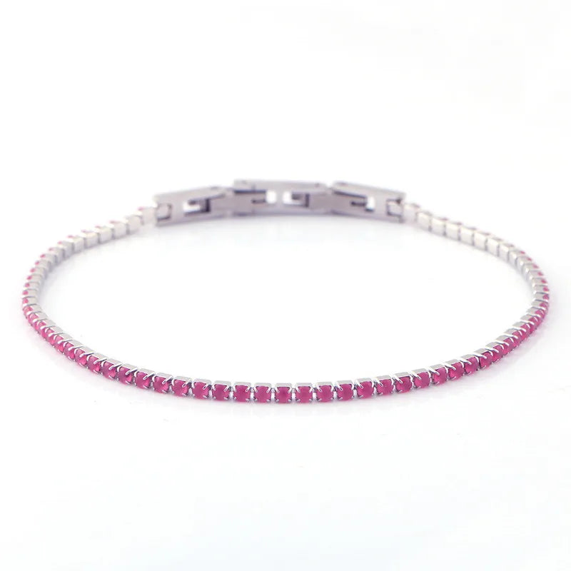 Titanium Steel Zirconia Claw Chain Bracelet