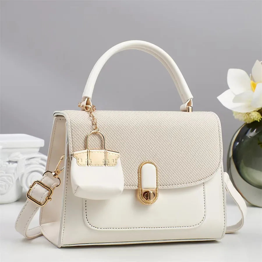 Retro PU Leather Crossbody & Shoulder Bag Set