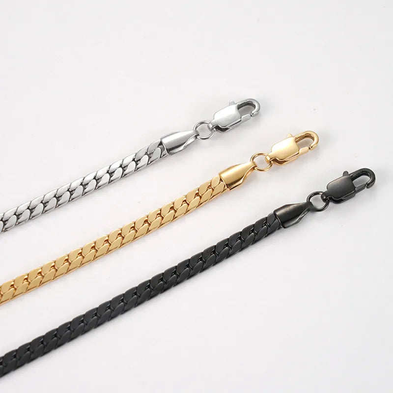 Geometric Titanium Steel Bracelet – PVD Coated