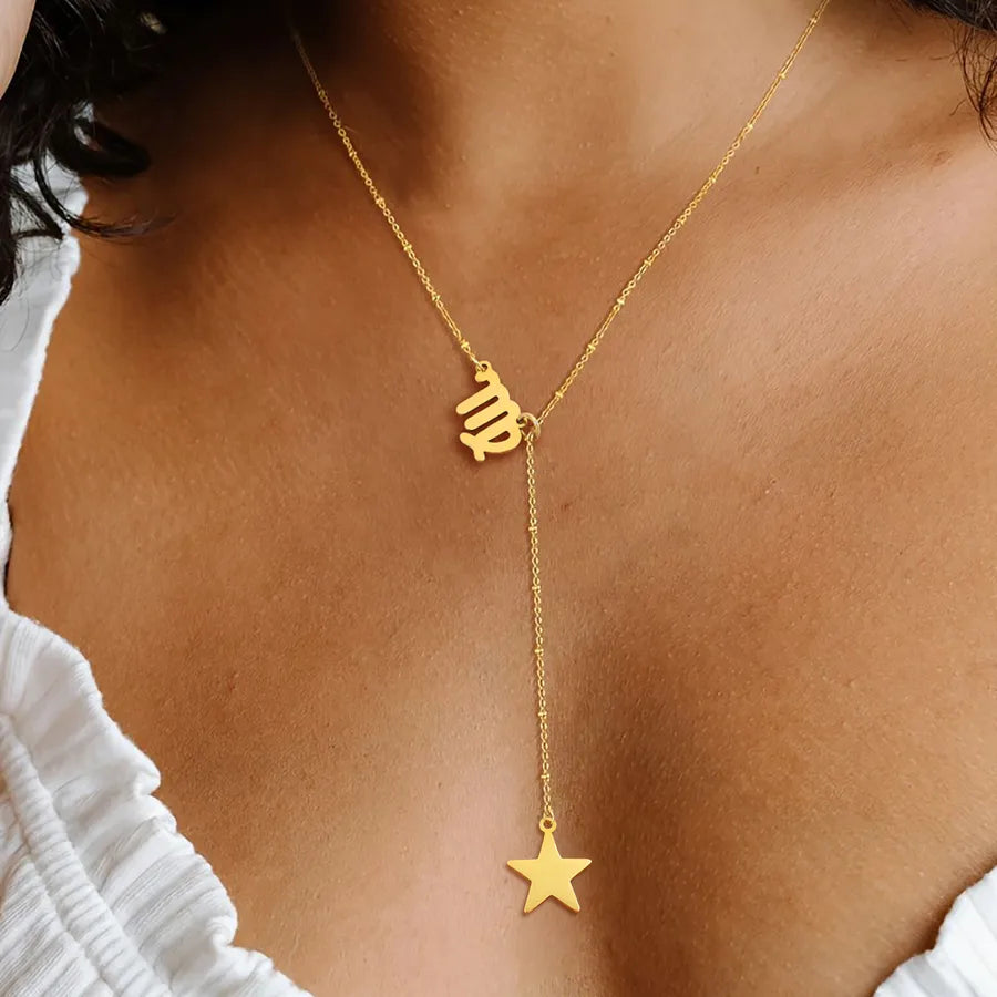 Gold Constellation Pendant Necklace – Stainless Steel