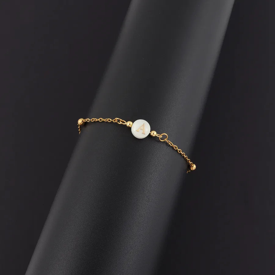 18K Gold Plated Stainless Steel Shell Bracelet