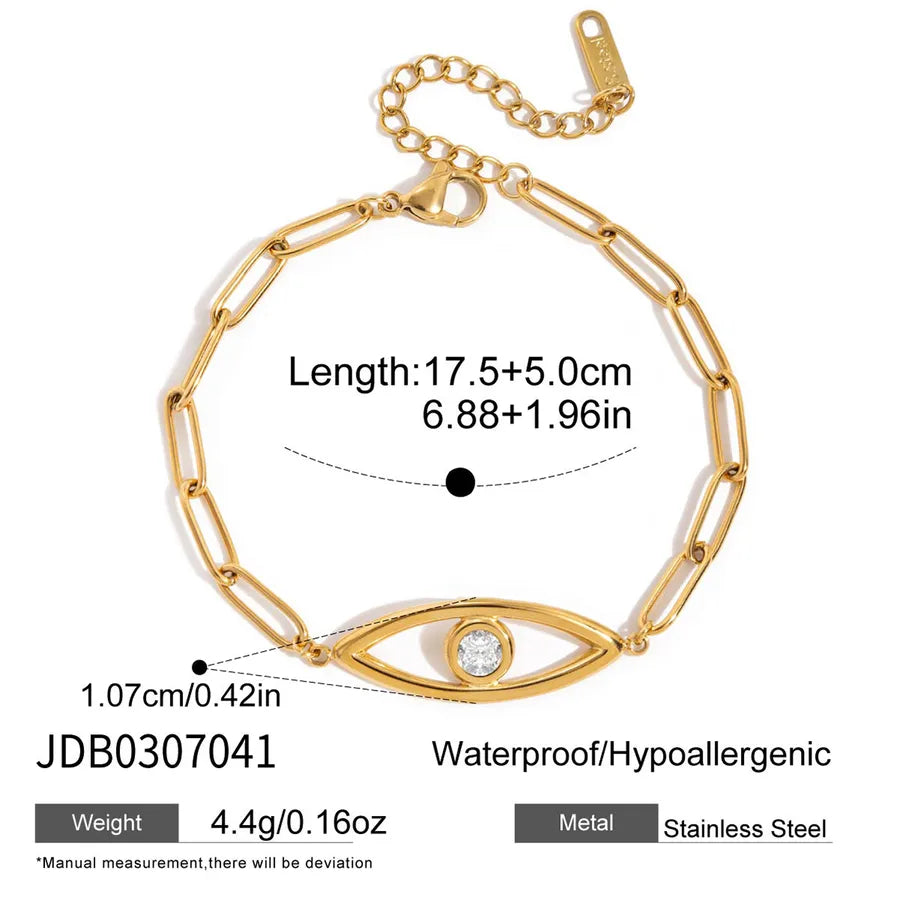18K Gold Devil's Eye Bracelet for Women JDB0307041