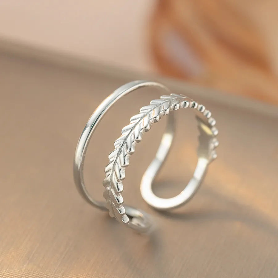 Titanium Steel Geometric Open Ring K390 Steel Color Ring Open