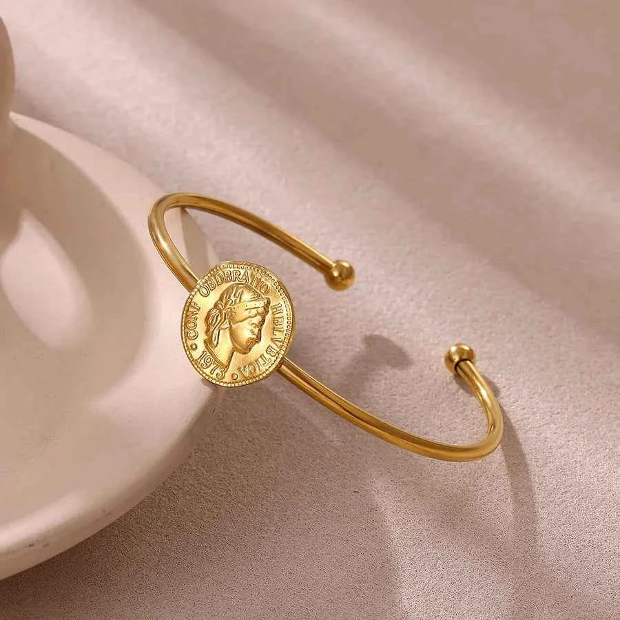 3-Piece Gold Coin Jewelry Set