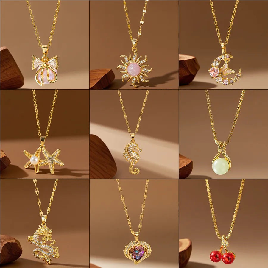 Geometric Titanium Steel Necklace for Women