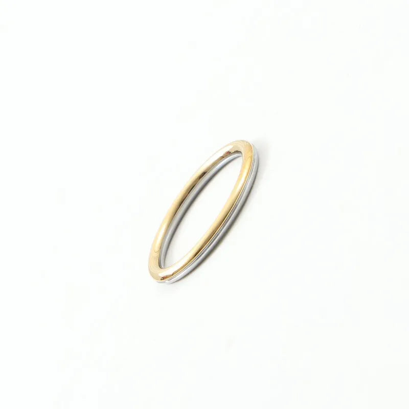 18K Gold Plated Titanium Steel Geometric Ring