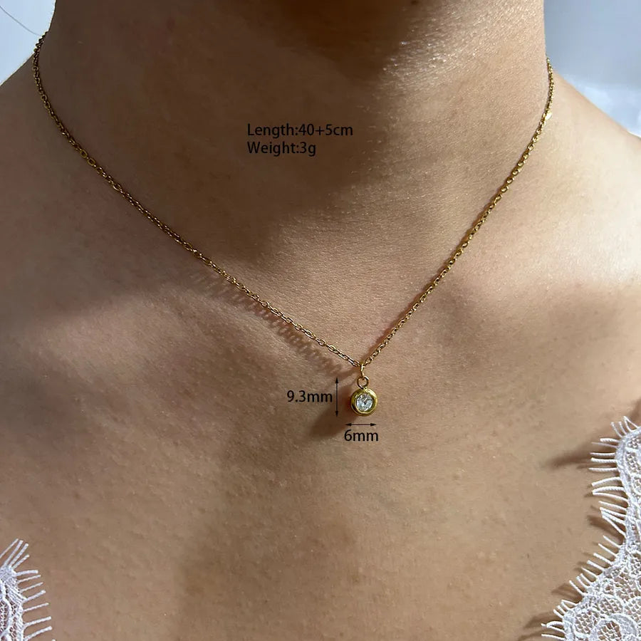 Gold Heart Pendant Necklace – Unisex Stainless Steel