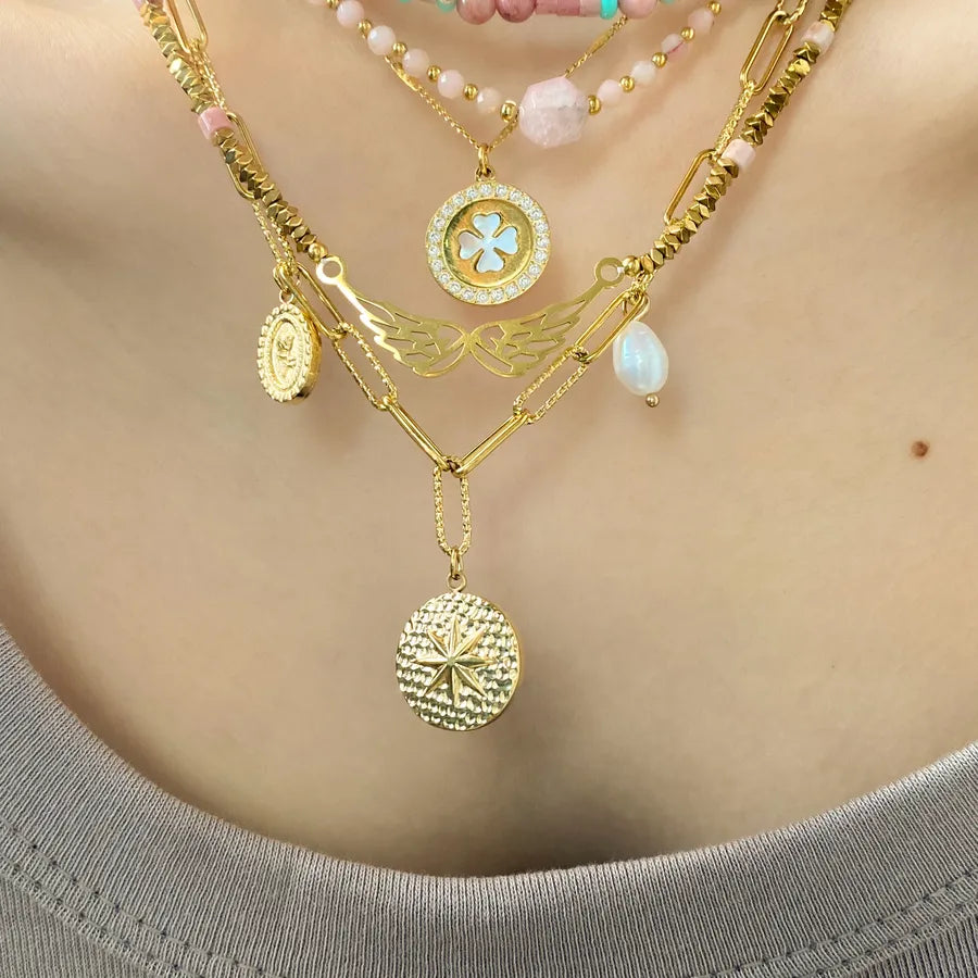 Handmade Natural Stone Layered Necklace