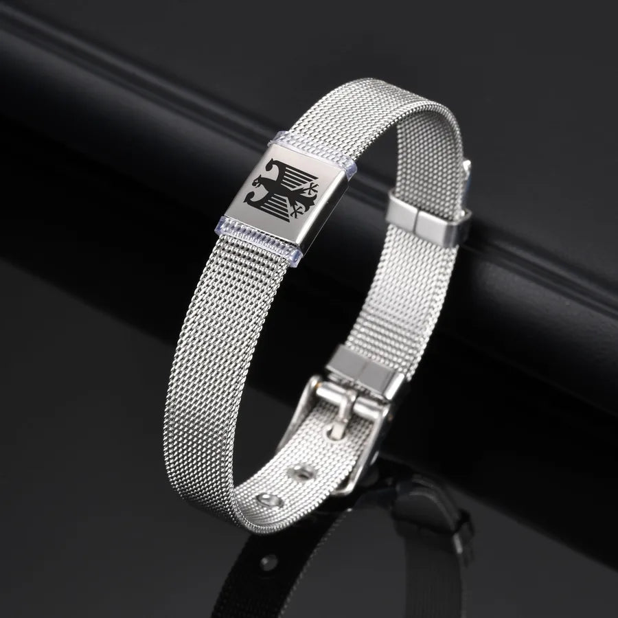 Men's Stainless Steel Eagle Mesh Bracelet