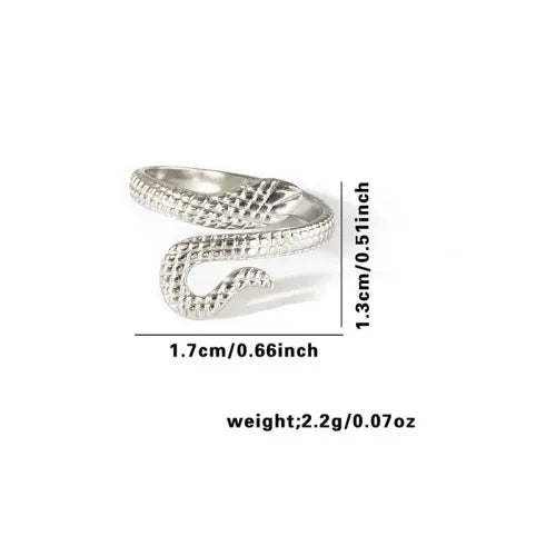 Titanium Steel Fish Tail Ring for Women