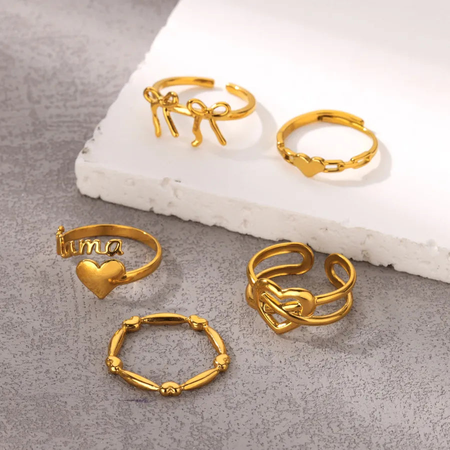 Gold MAMA Heart Ring – Stainless Steel
