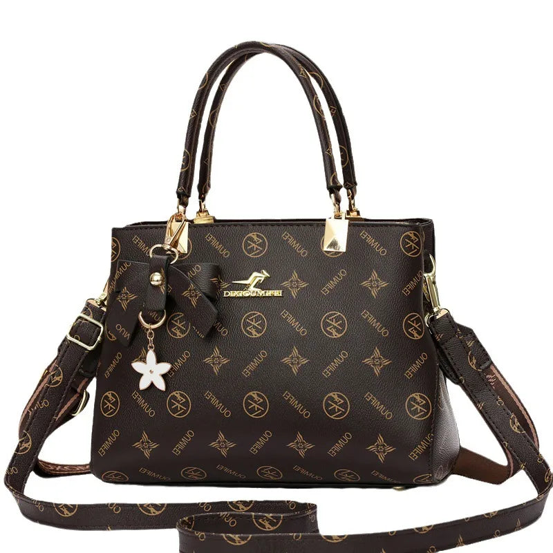 Elegant PU Leather Shoulder Crossbody Handbag