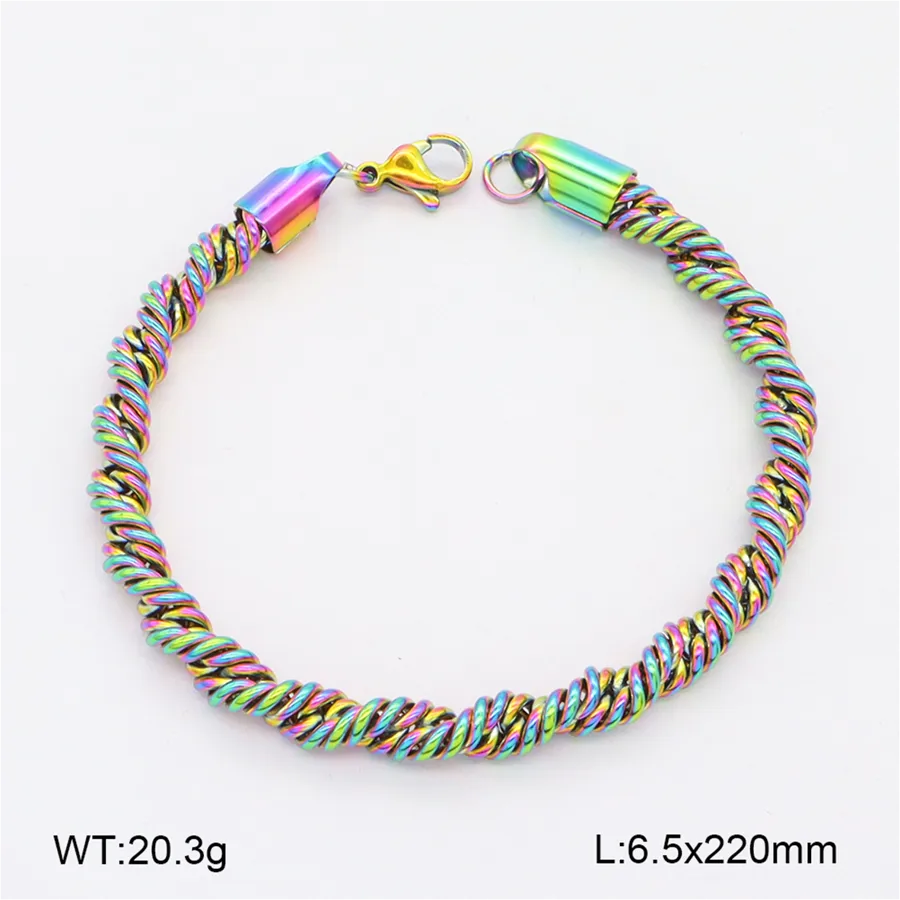 Unisex 18K Gold Plated Twisted Cable Bracelet