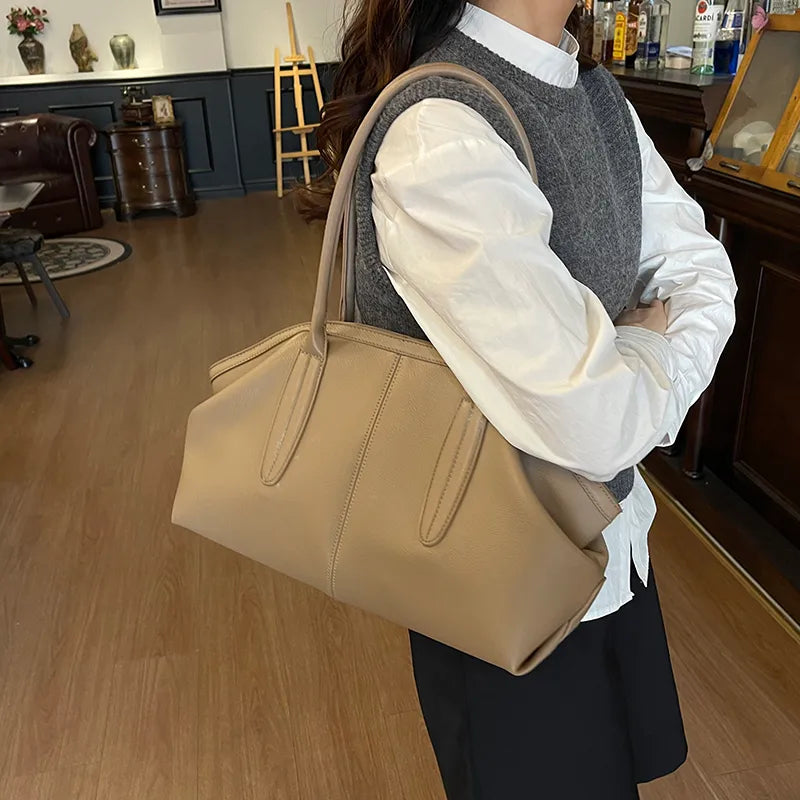 Minimalist Faux Leather Shoulder Bag – Winter Edit - Smiling Maria - Everything For Women