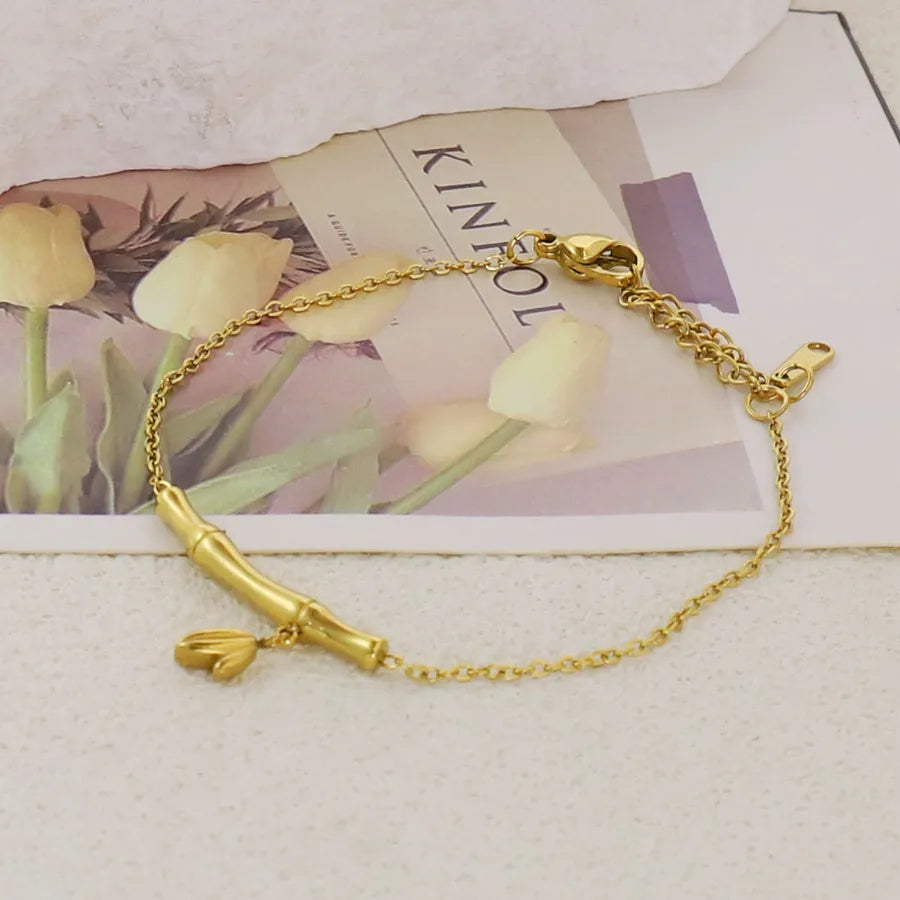 Gold Plated Stainless Steel Asymmetric Bracelet