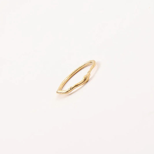 18K Gold Plated Geometric Titanium Steel Ring