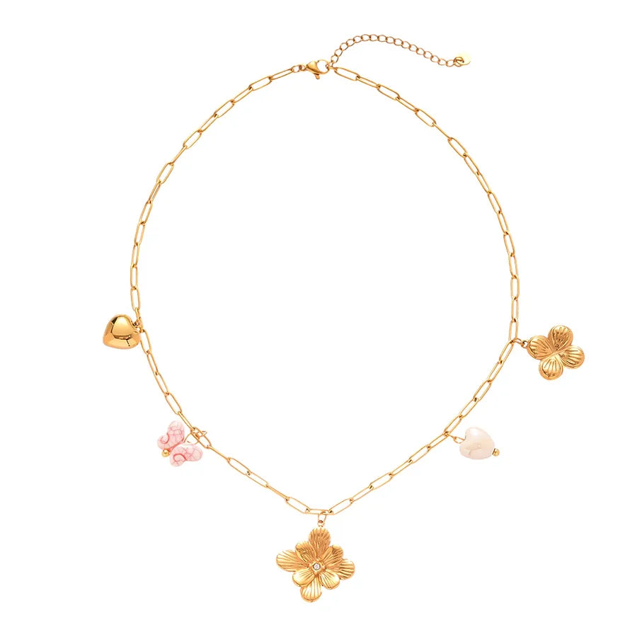 Boho Butterfly Knot Tassel Necklace