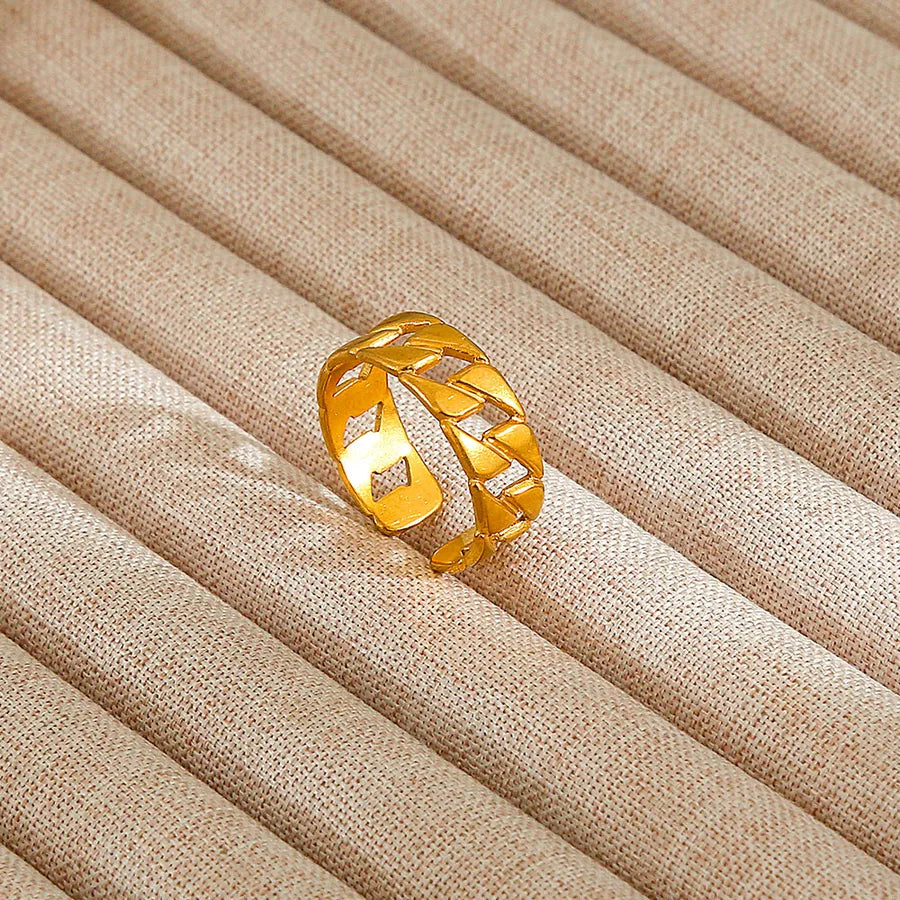 Heart Pattern Stainless Steel Ring 210