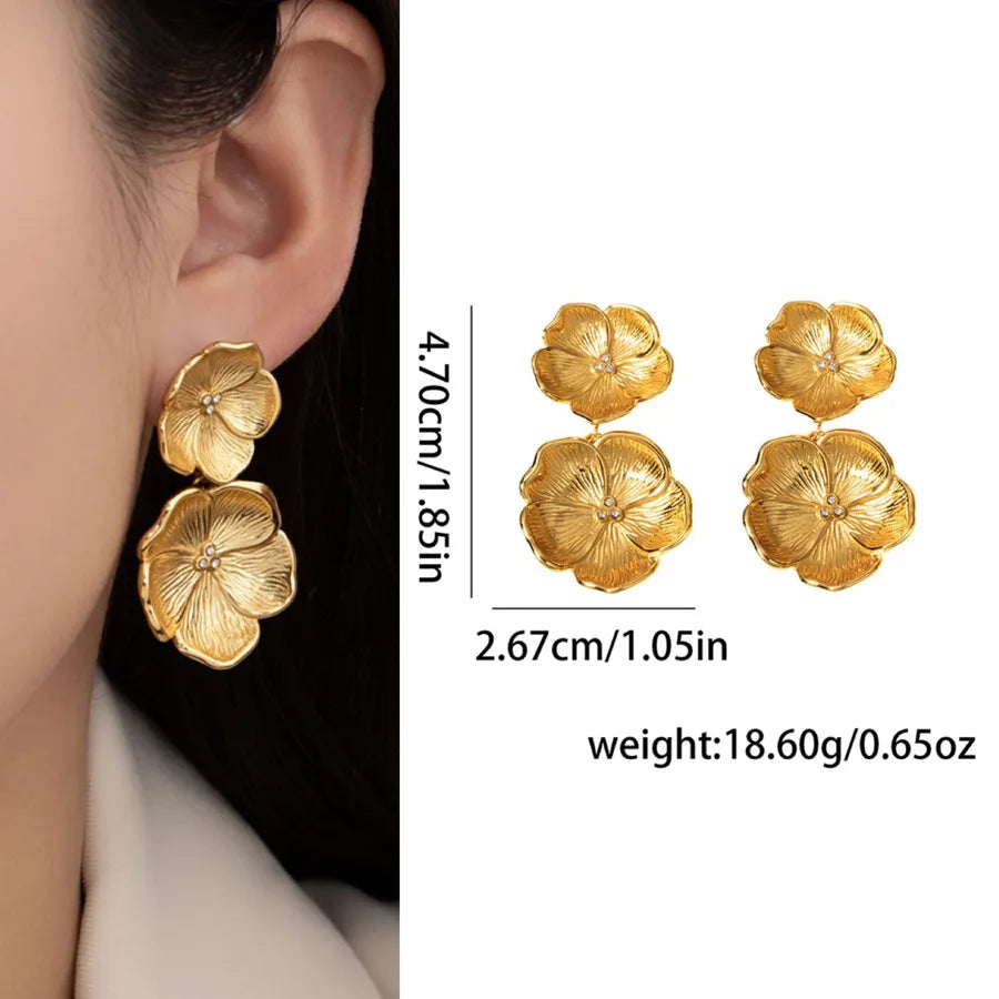 Elegant Titanium Steel Drop Earrings E0896