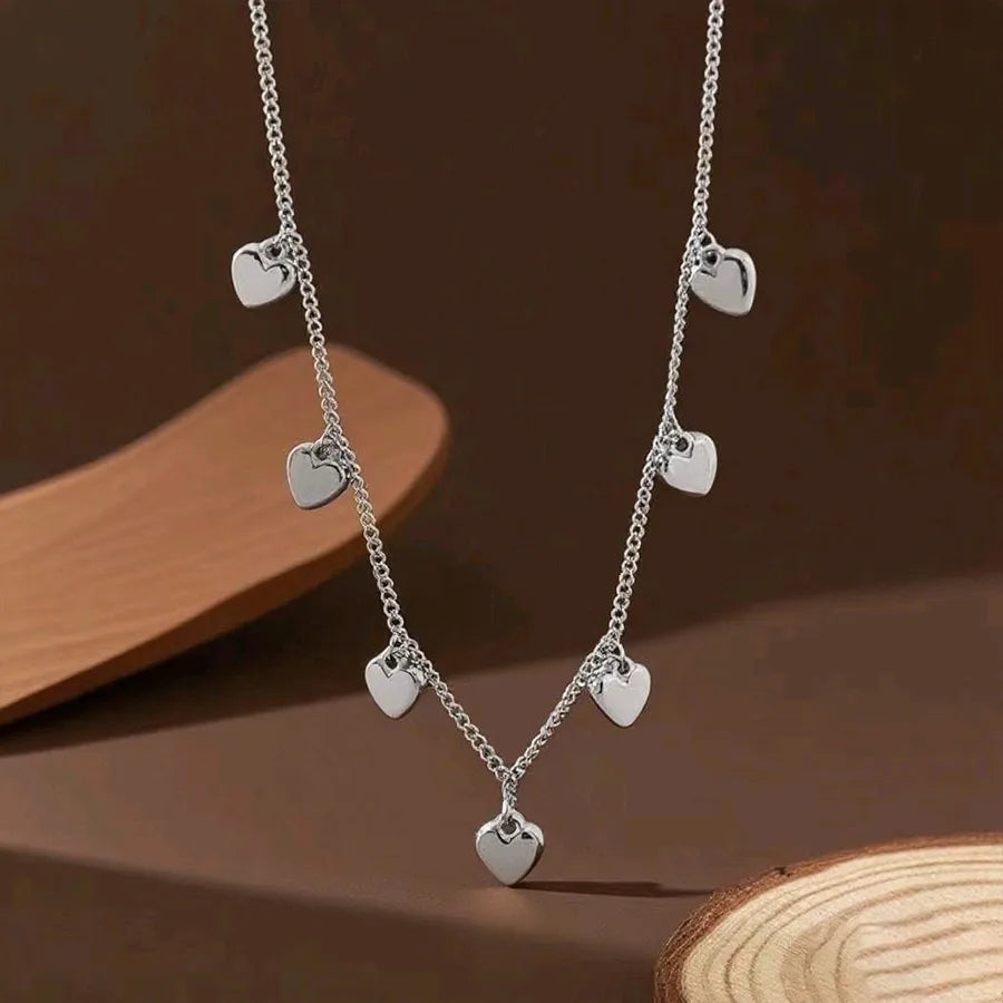 Titanium Steel Heart Pendant Necklace