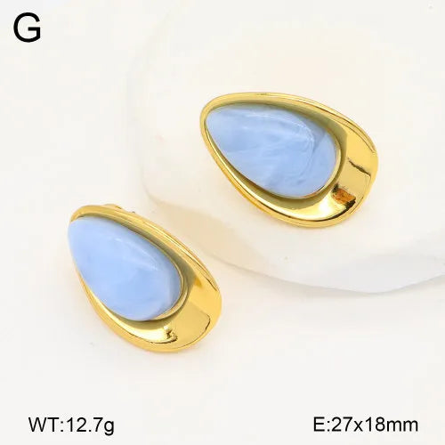 18K Gold Plated Waterdrop Cat's Eye Earrings