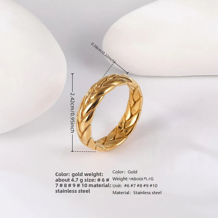 Minimalist Floral Open Ring for Women 06 Diamond-shaped Simple Ring 512