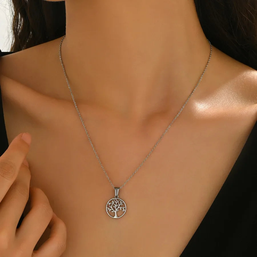 Silver Tree of Life Pendant Necklace