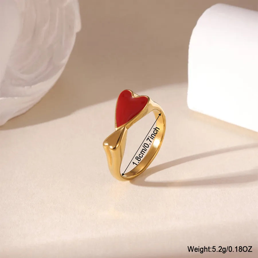 18K Gold Plated Triple Layer Heart Ring
