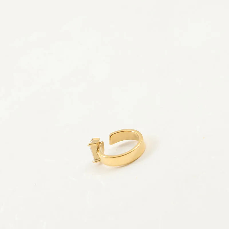 18K Gold Plated Titanium Steel Open Ring