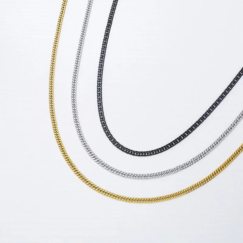 18K Gold Plated Titanium Steel Hip-Hop Necklace