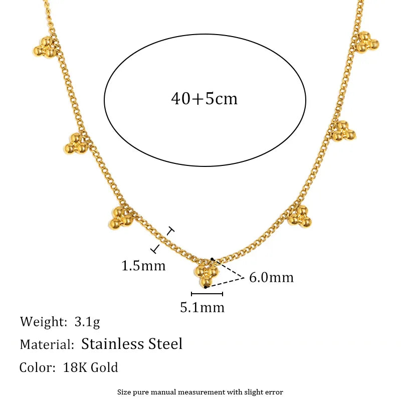 18K Gold Plated Geometric Tassel Necklace Fine Chain Tassel Pendant Collection - Gold -5