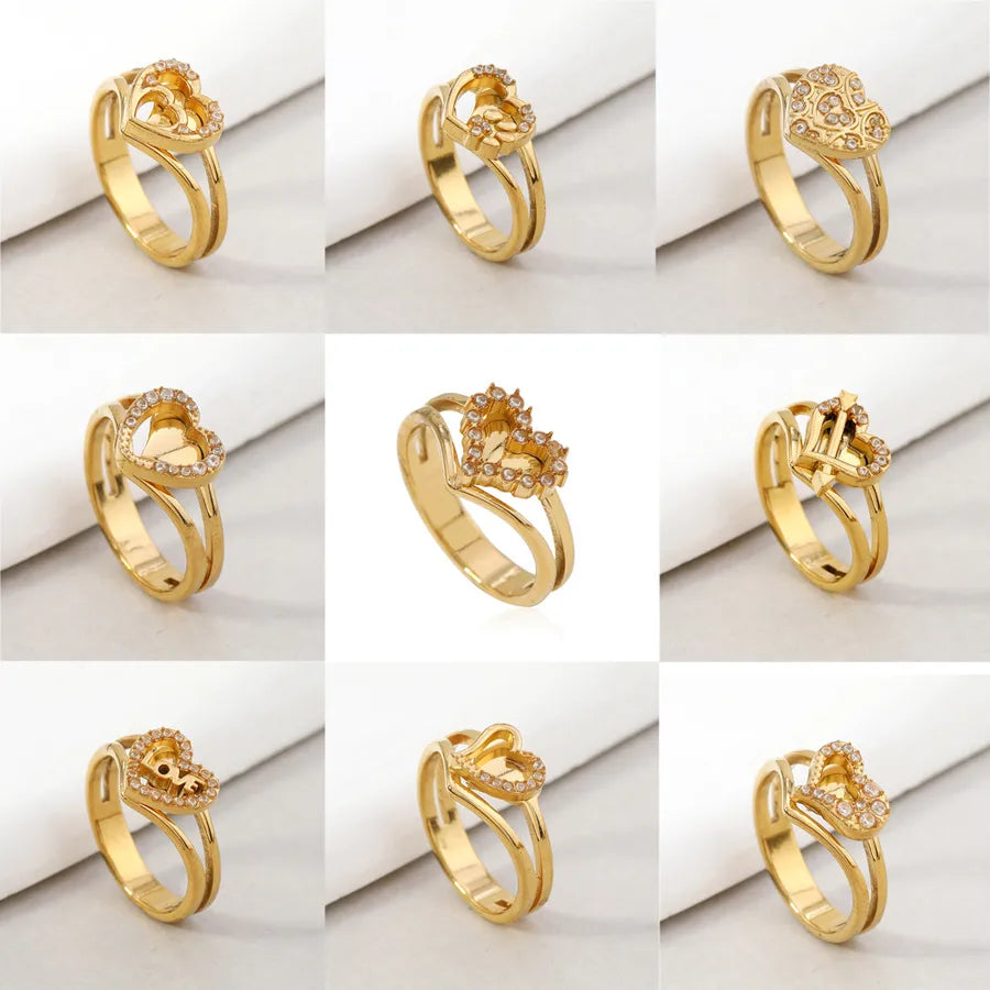 Gold-Plated Zodiac Diamond Ring for Women