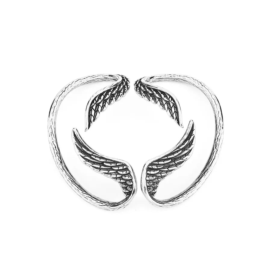Unisex Angel Wing Clip-On Ear Cuff